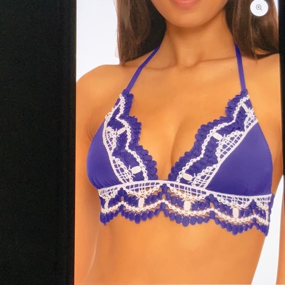 BECCA 2pc Bikini DELILAH Halter Top & Bottom. NWT - Picture 3 of 11